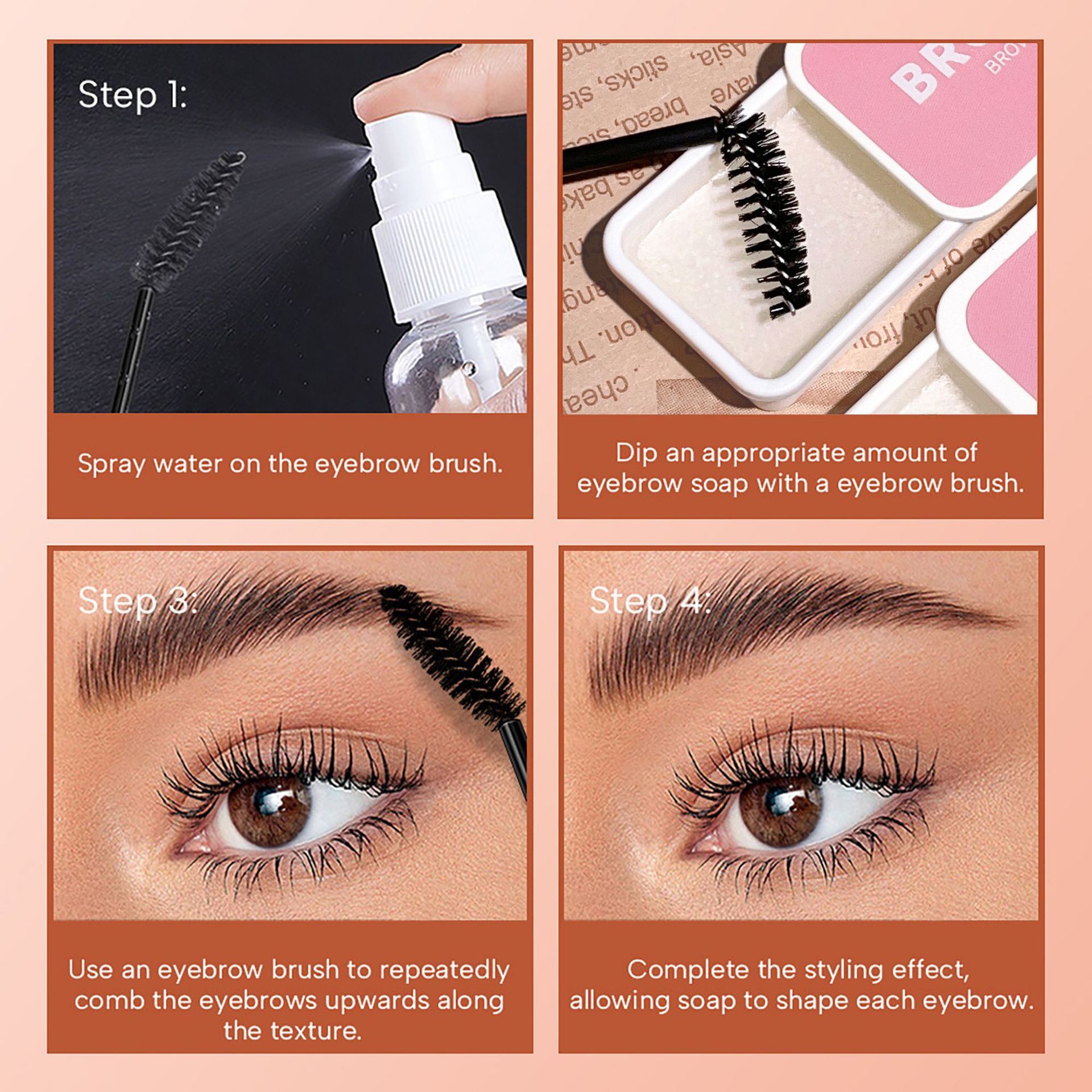 Iron Box Portable Three-dimensional Light Eyebrow Hair Styling Cream - Image 4