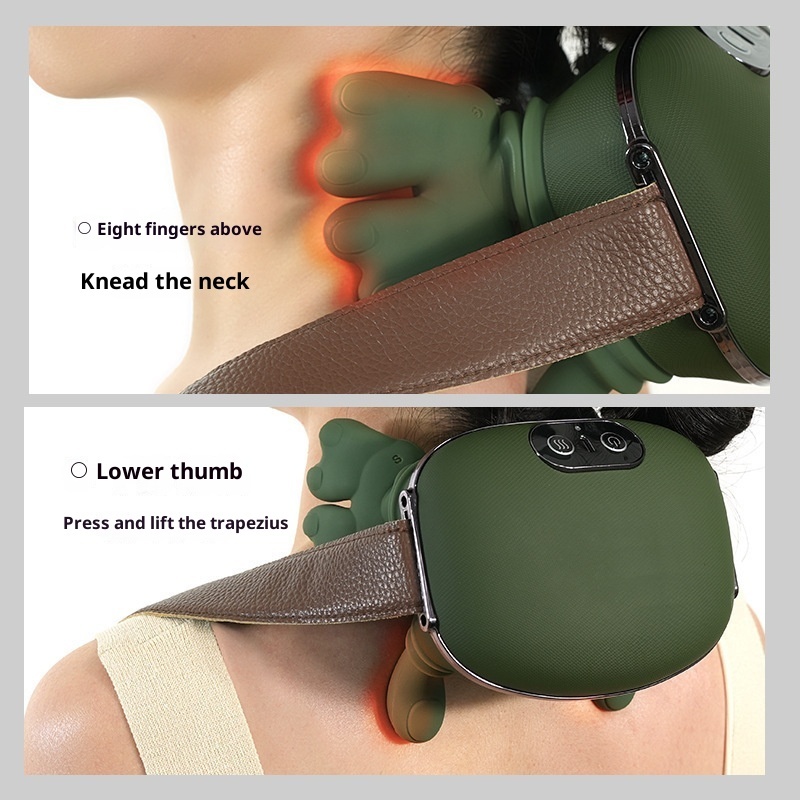 Electric Neck And Shoulder Muscle Massager Wireless Shoulder And Back Kneading Massage Shawl Neck Masajeador Relax Pain Relief - الصورة 7