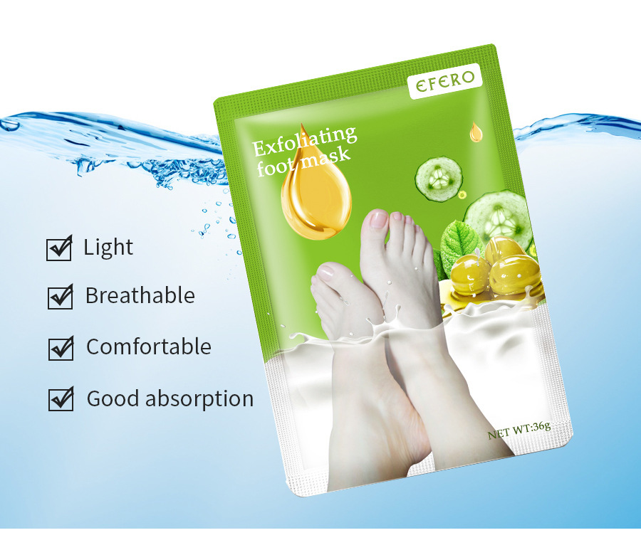 Exfoliating Foot Mask Foot SPA Pedicure Socks Removing Dead Skin Whitening Heels Feet Peeling Anti Cracked Foot Skin Care - الصورة 3