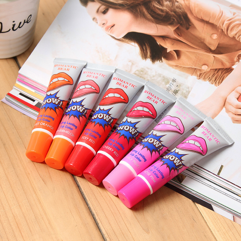 Amazing 6 Colors Peel Off Liquid Lipstick Waterproof Long Lasting Lip Gloss Mask Moisturizer Makeup Tear Pull Lip Lint Cosmetic - Image 5