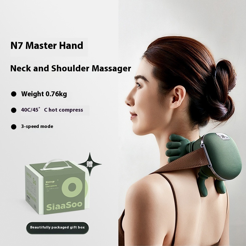 Electric Neck And Shoulder Muscle Massager Wireless Shoulder And Back Kneading Massage Shawl Neck Masajeador Relax Pain Relief - الصورة 5