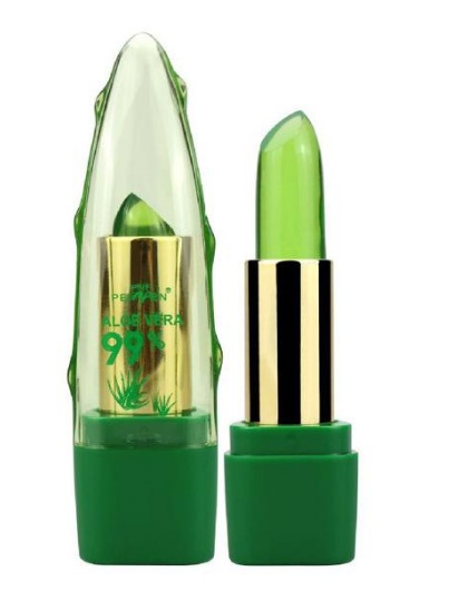 Aloe Vera Gel Color Changing Lipstick Gloss Moisturizer Anti-drying Desalination Fine-grain Lip Blam Care - الصورة 6