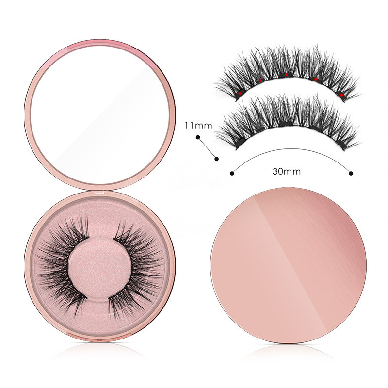 Natural Long Lasting Magnetic Liquid Eyeliner & Magnetic False Eyelashes & Tweezer Set Make up Set - الصورة 4