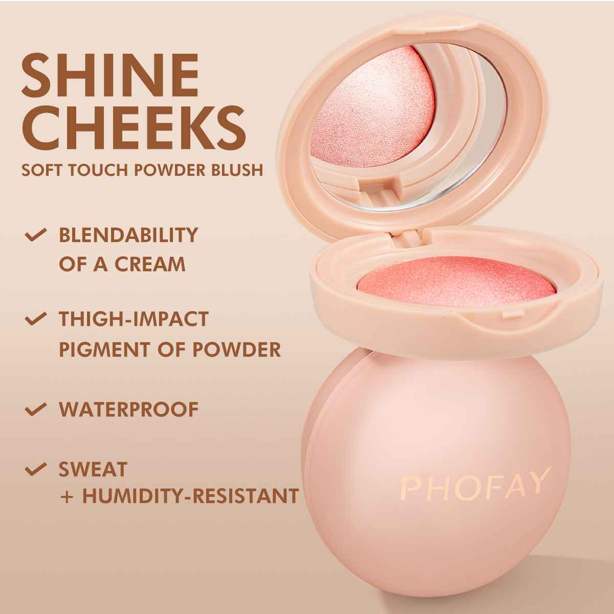 PHOFAY Luminous Powder Blush - Image 4