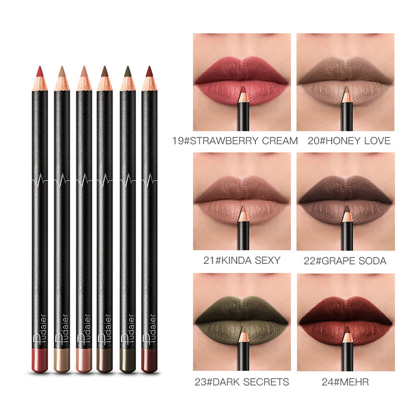 36 Color Lip Liner Waterproof Non-smudge Nude Color - الصورة 5
