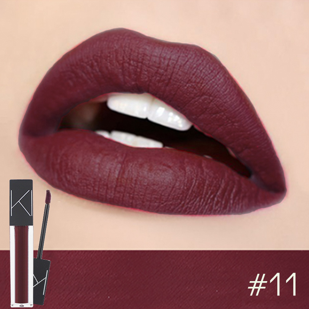 KIMUSE Makeup Matte Smooth Lipstick Liquid Lipstick Matte Waterproof Lips Makeup Cosmetic Long Lasting Matte Lipstick Makeup - الصورة 9