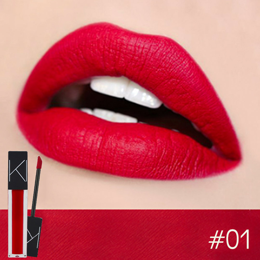 KIMUSE Makeup Matte Smooth Lipstick Liquid Lipstick Matte Waterproof Lips Makeup Cosmetic Long Lasting Matte Lipstick Makeup - الصورة 4