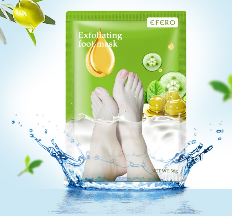 Exfoliating Foot Mask Foot SPA Pedicure Socks Removing Dead Skin Whitening Heels Feet Peeling Anti Cracked Foot Skin Care - الصورة 5
