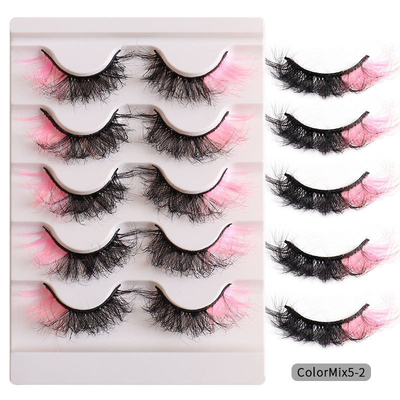 fashion High Color Fried Curly Eyelashes - الصورة 6