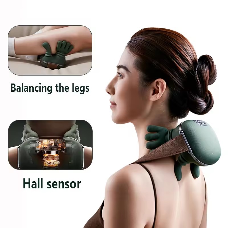 Electric Neck And Shoulder Muscle Massager Wireless Shoulder And Back Kneading Massage Shawl Neck Masajeador Relax Pain Relief - الصورة 2
