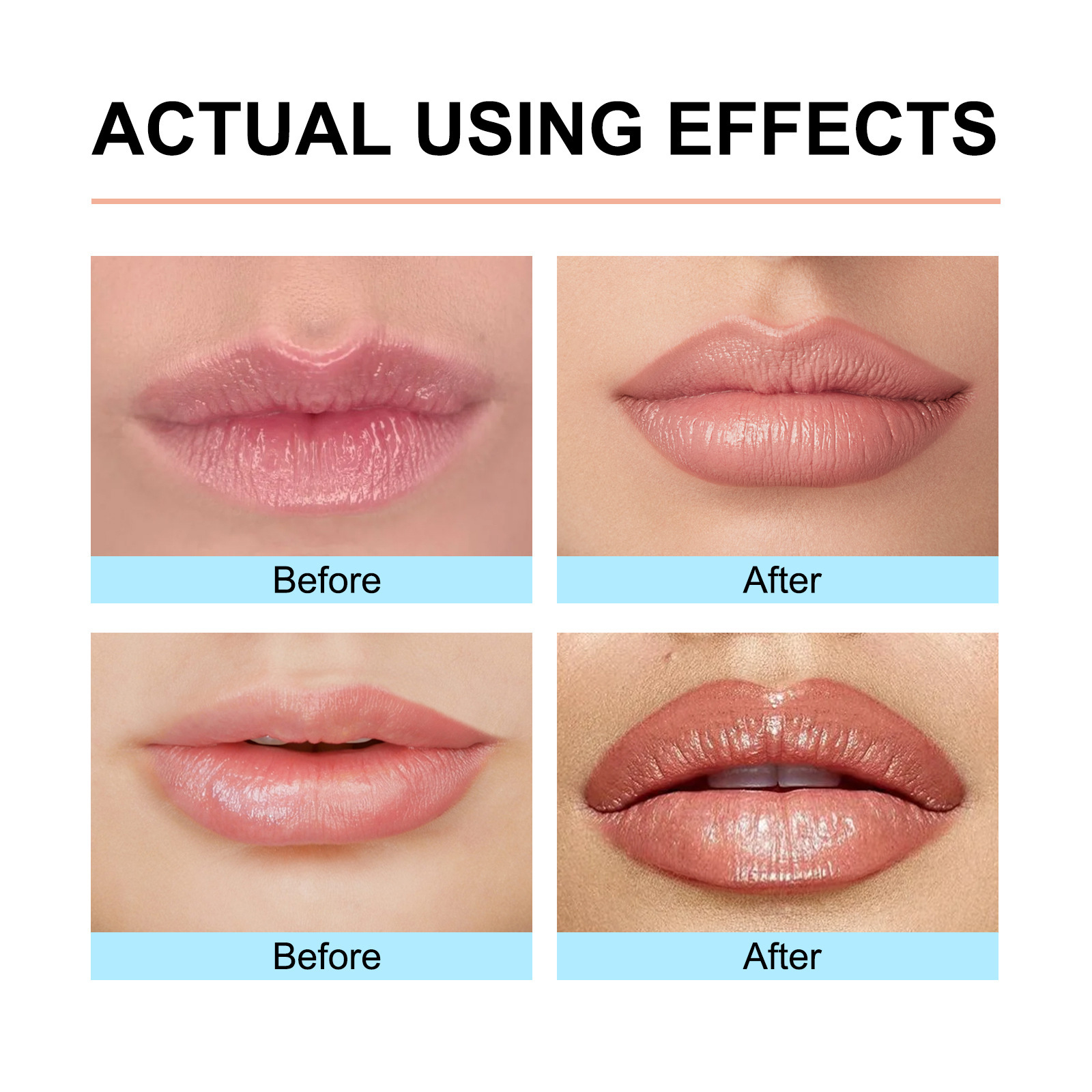 Lip Liner Pen Dark Brown Waterproof Long Lasting Plump Soft Lip Gloss Makeup Cosmetics - الصورة 3