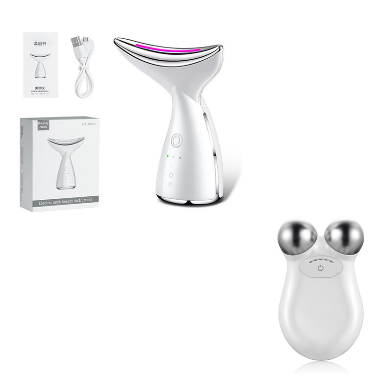 EMS Microcurrent Neck Face Beauty Device With 3 Colors LED Photon Therapy Skin Tighten Reduce Double Chin Face Lifting Devices - Image 5