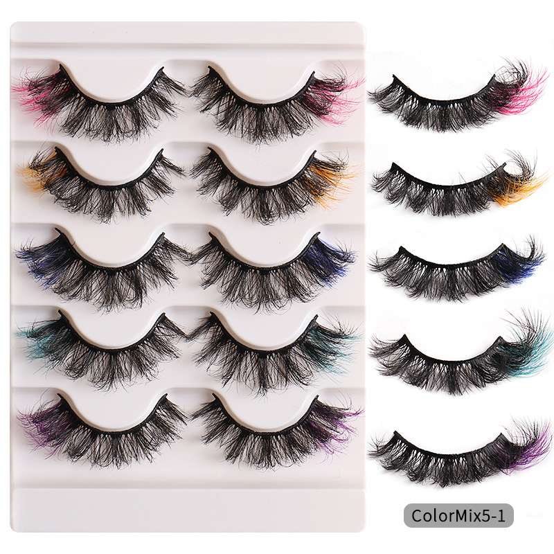 fashion High Color Fried Curly Eyelashes - الصورة 10