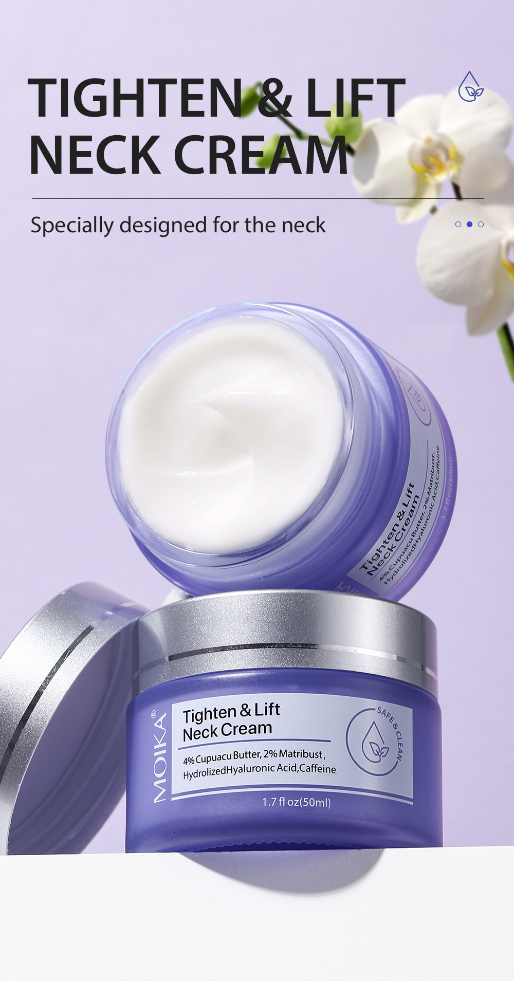 Neck Wrinkle Removal Cream Tightening Firming Fade Fine Lines Anti-Aging Necklines Lifting Shaping Beauty Neck Cream - الصورة 5
