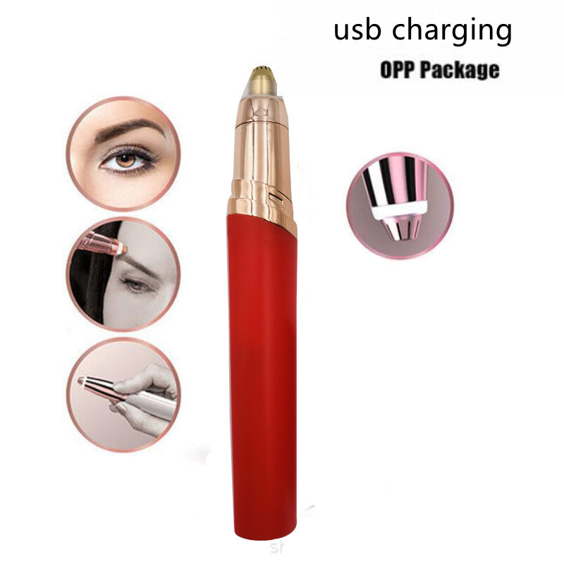 Eyebrow Epilator Maquiagem Profissional Completa Trymer Do Brwi Eye Brow Trimmer For Rasoir Visage Femme Make Up Eye Brow Shaper - الصورة 4