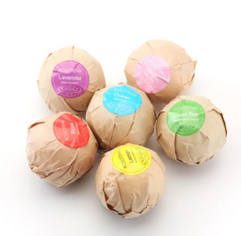 6 pcs Organic Bath Bombs Bubble Bath Mint Lavender Rose Flavor - الصورة 4
