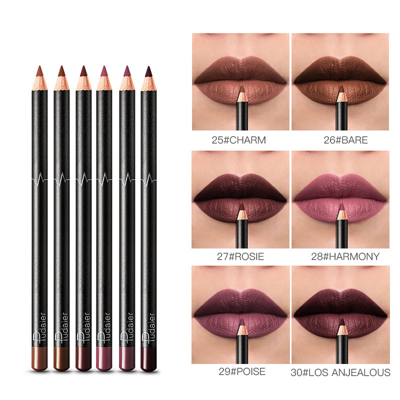 36 Color Lip Liner Waterproof Non-smudge Nude Color - الصورة 4