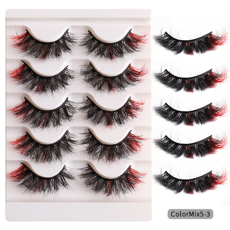 fashion High Color Fried Curly Eyelashes - الصورة 4