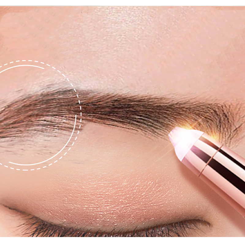 Eyebrow Epilator Maquiagem Profissional Completa Trymer Do Brwi Eye Brow Trimmer For Rasoir Visage Femme Make Up Eye Brow Shaper - الصورة 9