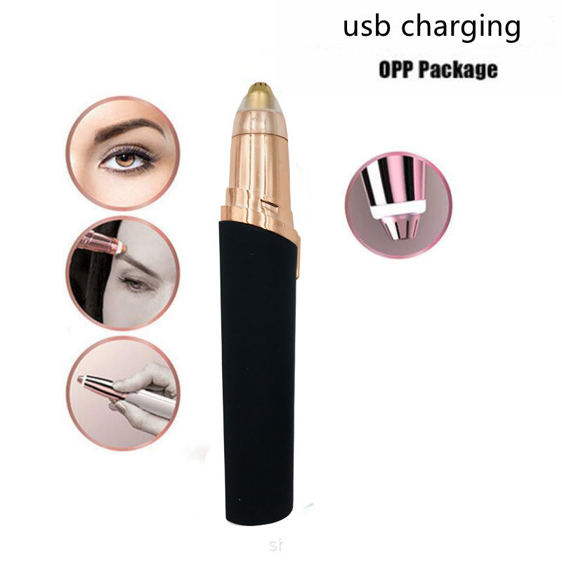Eyebrow Epilator Maquiagem Profissional Completa Trymer Do Brwi Eye Brow Trimmer For Rasoir Visage Femme Make Up Eye Brow Shaper - الصورة 3