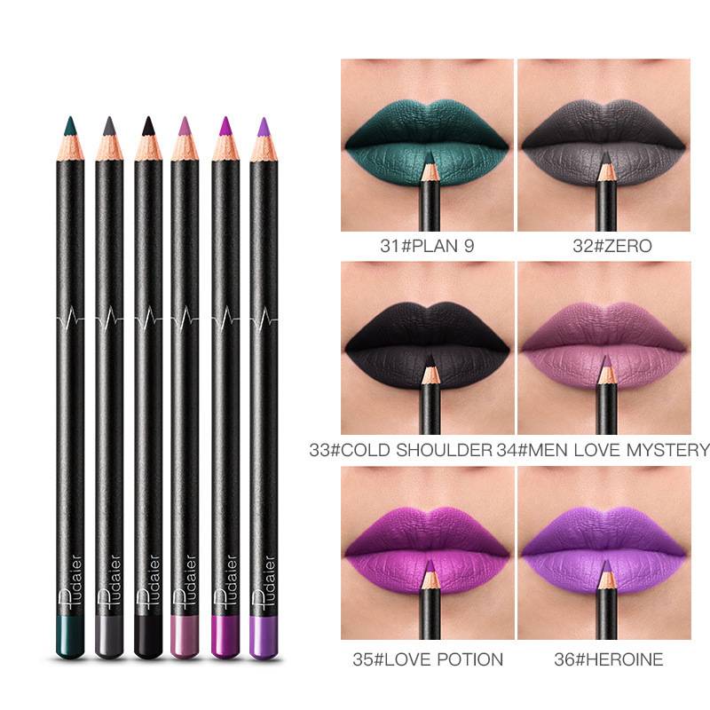 36 Color Lip Liner Waterproof Non-smudge Nude Color - الصورة 6