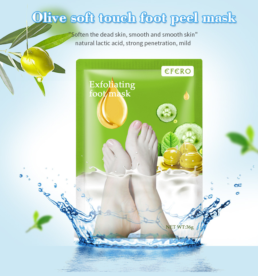 Exfoliating Foot Mask Foot SPA Pedicure Socks Removing Dead Skin Whitening Heels Feet Peeling Anti Cracked Foot Skin Care - الصورة 4