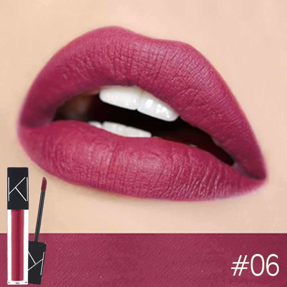 KIMUSE Makeup Matte Smooth Lipstick Liquid Lipstick Matte Waterproof Lips Makeup Cosmetic Long Lasting Matte Lipstick Makeup - الصورة 10