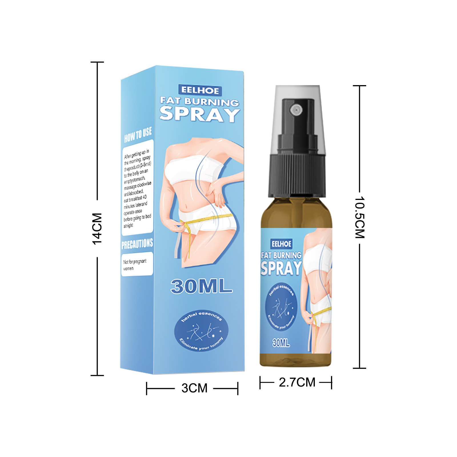 Full Body Qu Fat Slimming Body Shaping Spray - الصورة 6