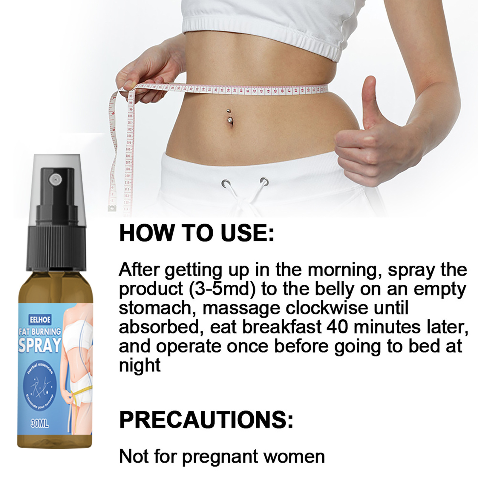 Full Body Qu Fat Slimming Body Shaping Spray - الصورة 5
