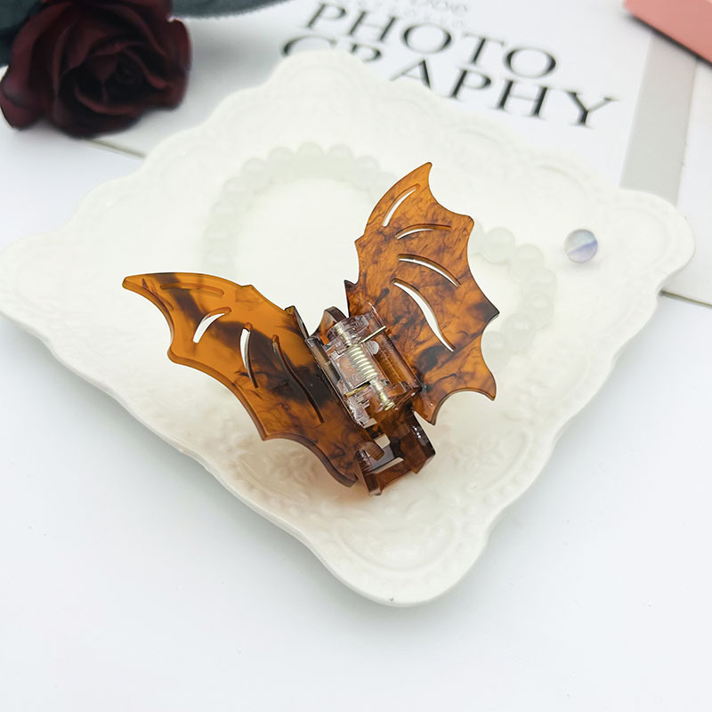 Bat Barrettes Halloween Funny Girl - الصورة 2