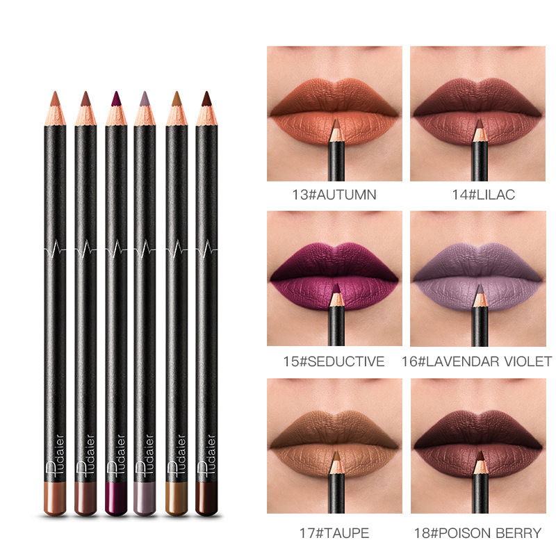 36 Color Lip Liner Waterproof Non-smudge Nude Color - الصورة 3