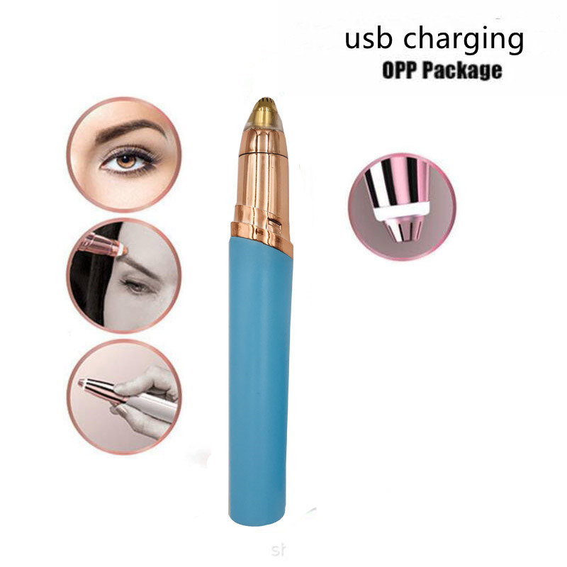 Eyebrow Epilator Maquiagem Profissional Completa Trymer Do Brwi Eye Brow Trimmer For Rasoir Visage Femme Make Up Eye Brow Shaper - الصورة 6