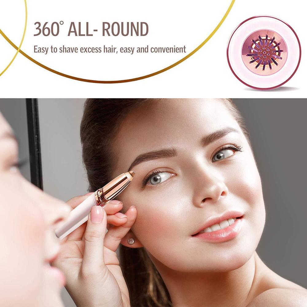 Eyebrow Epilator Maquiagem Profissional Completa Trymer Do Brwi Eye Brow Trimmer For Rasoir Visage Femme Make Up Eye Brow Shaper - الصورة 5