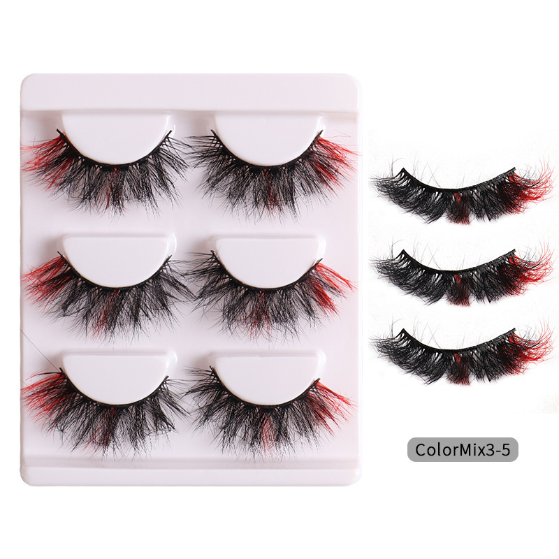 fashion High Color Fried Curly Eyelashes - الصورة 3
