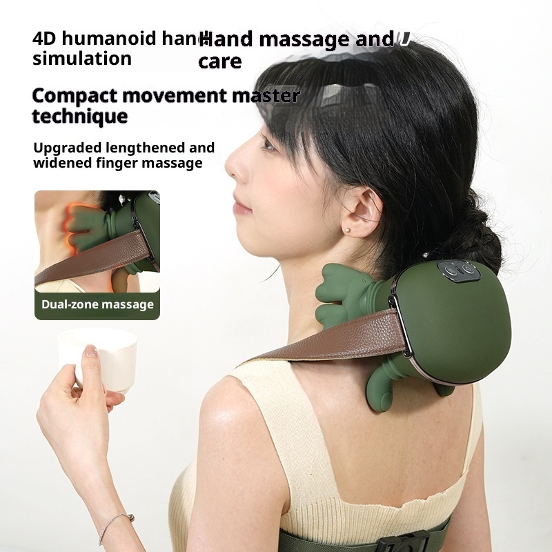Electric Neck And Shoulder Muscle Massager Wireless Shoulder And Back Kneading Massage Shawl Neck Masajeador Relax Pain Relief - الصورة 9