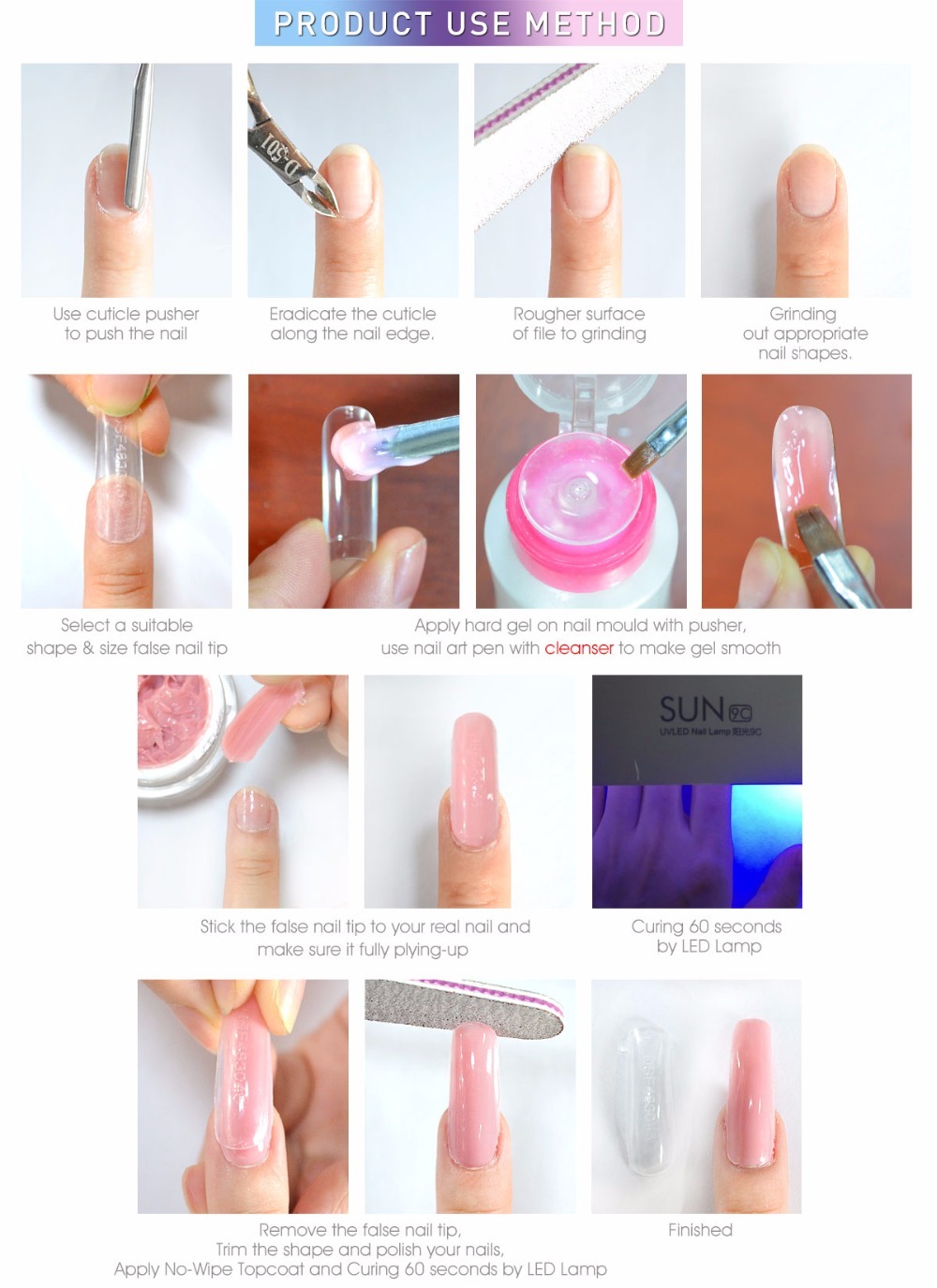 Nail phototherapy gel base quick extension glue - الصورة 10