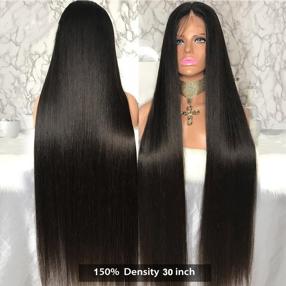 European And American New Style Long Straight Hair Chemical Fiber Headgear - الصورة 2