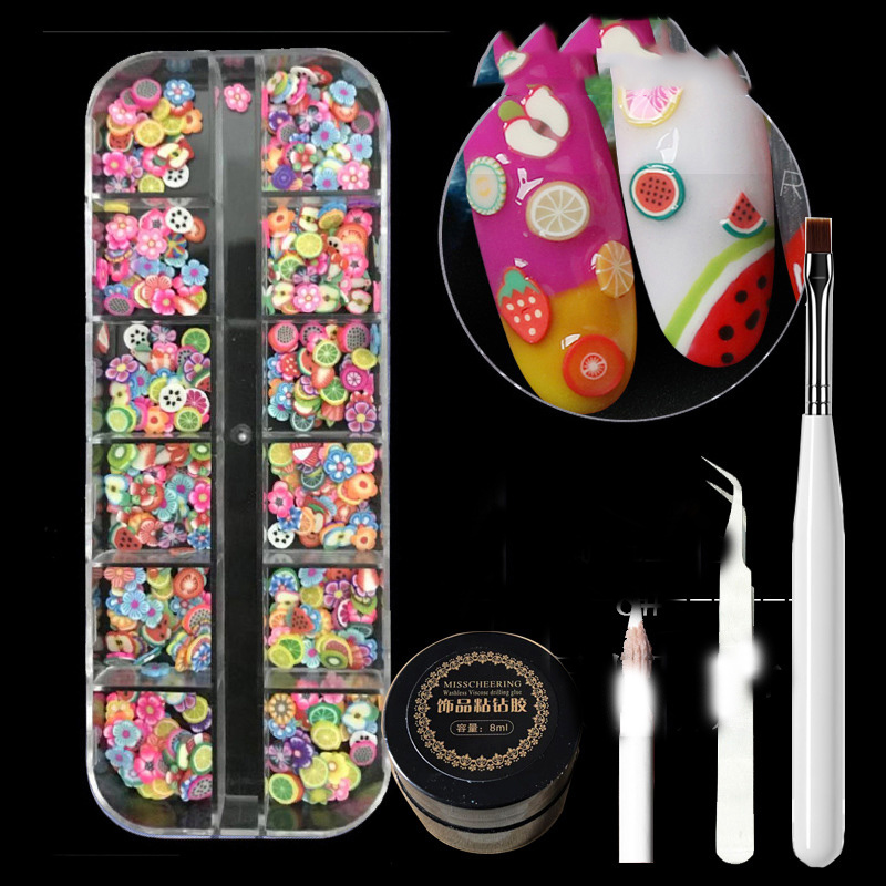Metal Rivets Rhinestone Nail Decorations Mixed Box - الصورة 6