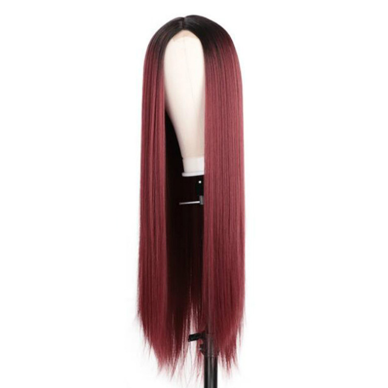 Wigs Fade Into Long Straight Hair - الصورة 3