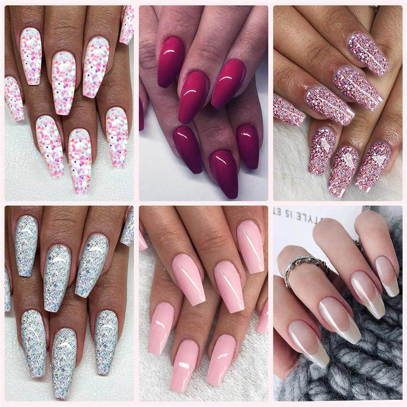 Multi-color mixed nail solid model glue - الصورة 3