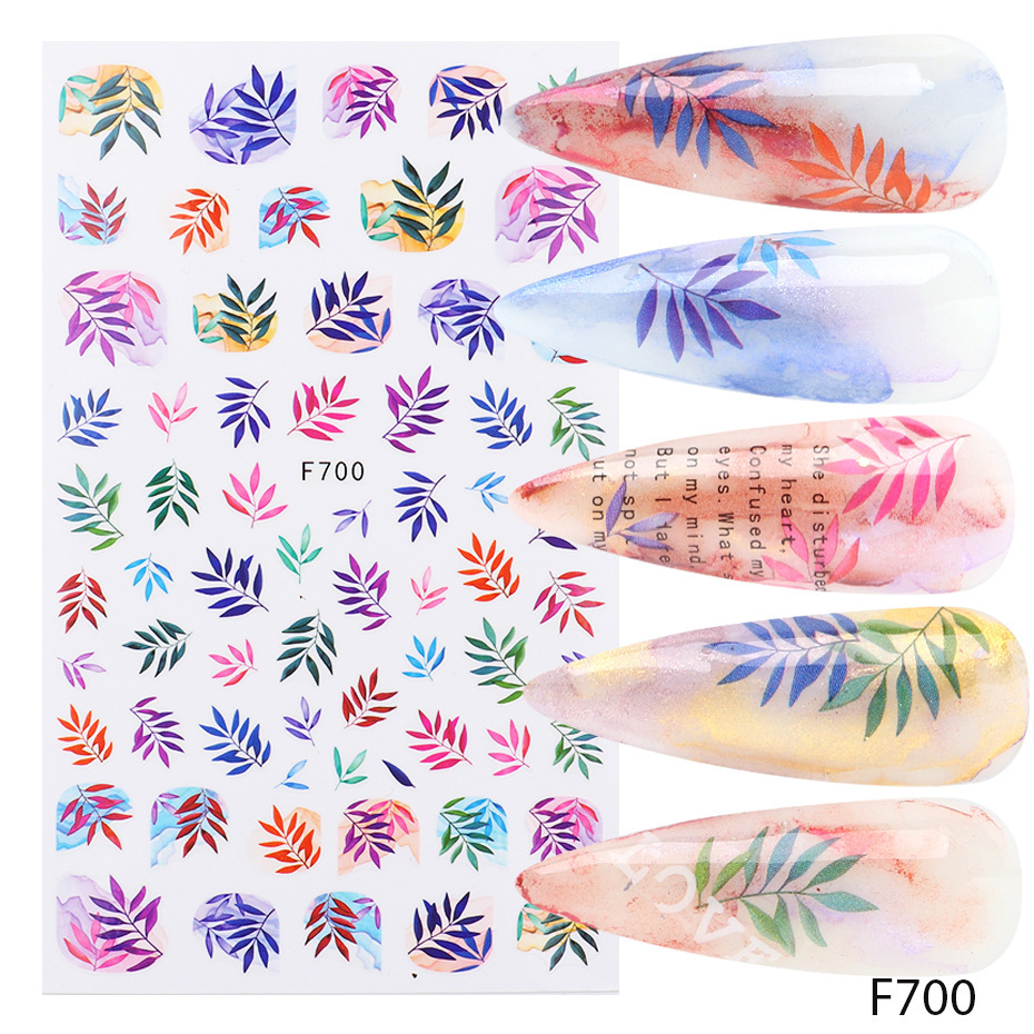 Nail Stickers Floral Series Nails - الصورة 4