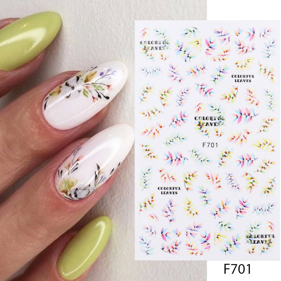 Nail Stickers Floral Series Nails - الصورة 3