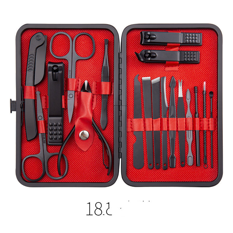 Professional Scissors Nail Clippers Set Ear Spoon Dead Skin Pliers Nail Cutting Pliers Pedicure Knife Nail Groove Trimmers - الصورة 9