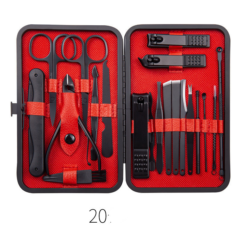 Professional Scissors Nail Clippers Set Ear Spoon Dead Skin Pliers Nail Cutting Pliers Pedicure Knife Nail Groove Trimmers - الصورة 5