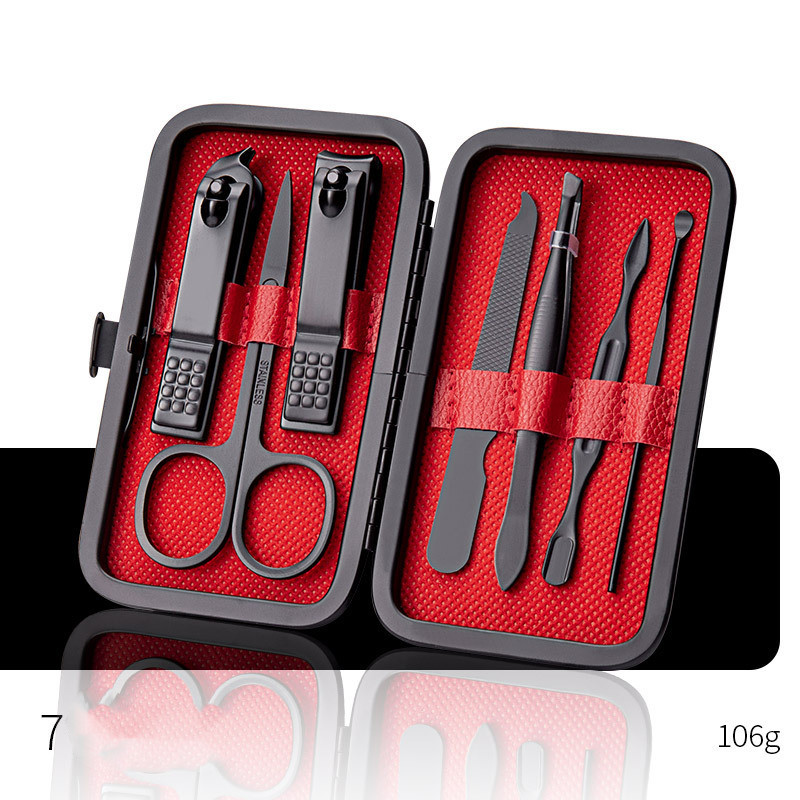 Professional Scissors Nail Clippers Set Ear Spoon Dead Skin Pliers Nail Cutting Pliers Pedicure Knife Nail Groove Trimmers - الصورة 6